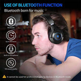 PHOINIKAS Q9 Pro Gaming Bluetooth Headphones With Removable External Mic