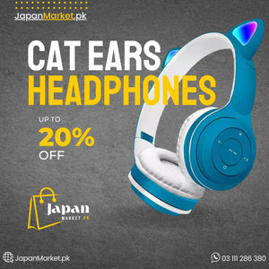 CAT EARS Wireless HEADPHONES| Cute Gift for Kids | JapanMarket.pk™