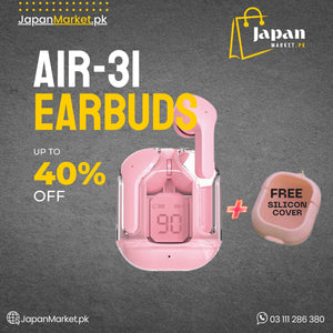 Air 31 Digital Transparent Earbuds | Silicon Case | JapanMarket.pk™