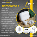 AIRPODS PRO 2 | Touch Control Vol Up/Dn  | JapanMarket.pk™