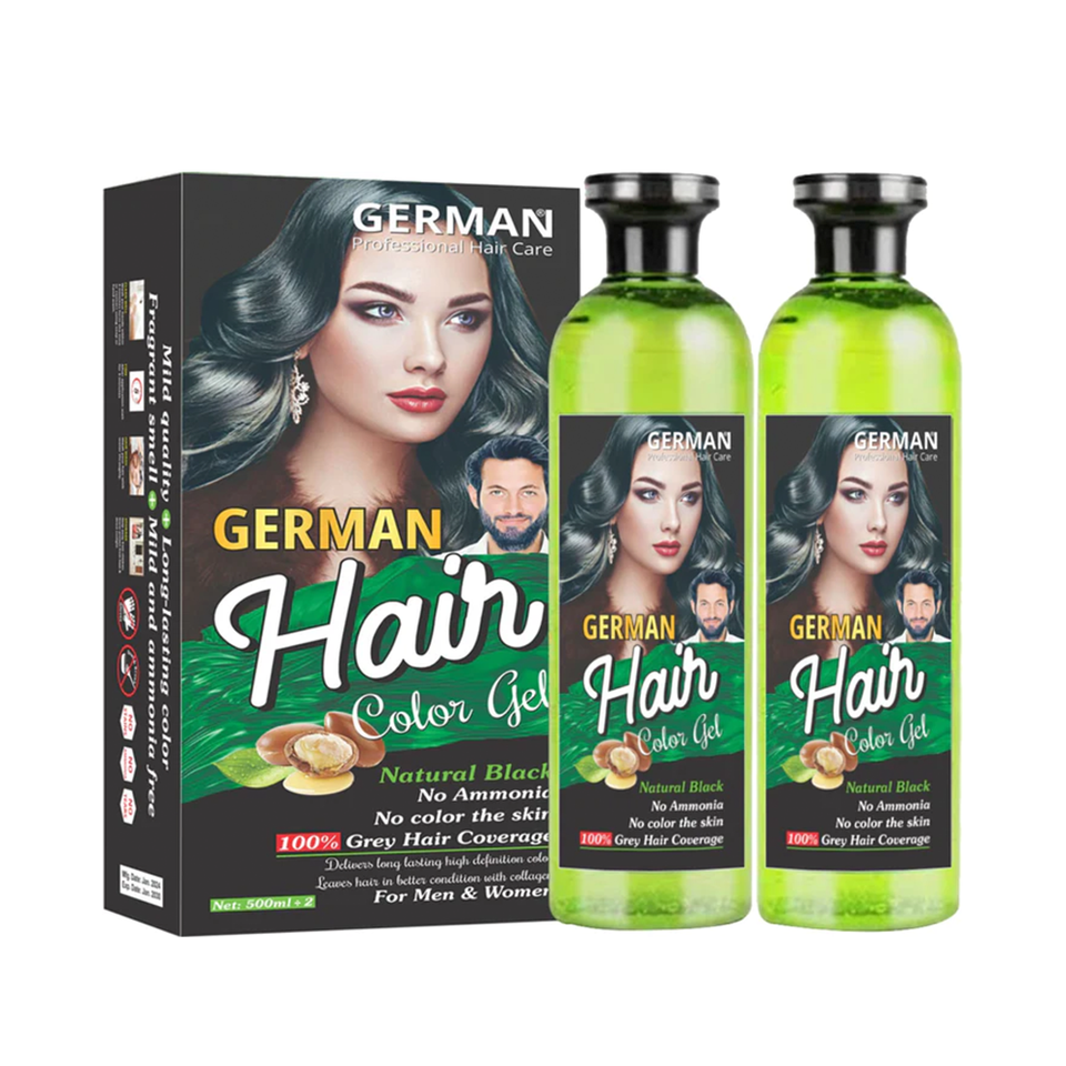 German hair color gel with Argan oil