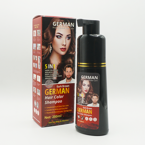 German Hair Color Shampoo 5-in-1 ,with Keratin, Argan Oil, Vitamin B5